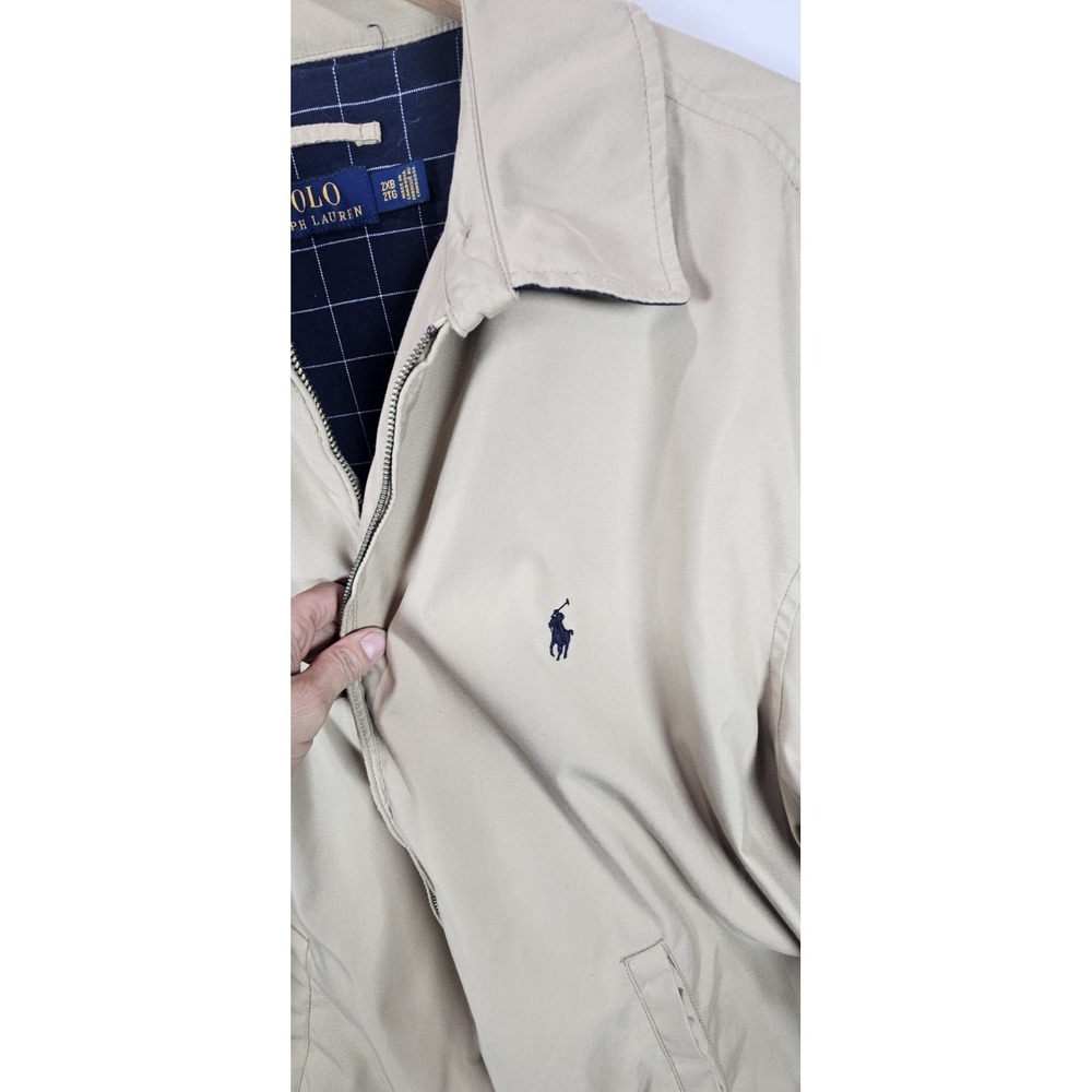 Polo Ralph Lauren Bi-Swing Jacket Men's 2XB Tan Full Zip Plaid Lined Preppy Golf - Picture 2 of 7